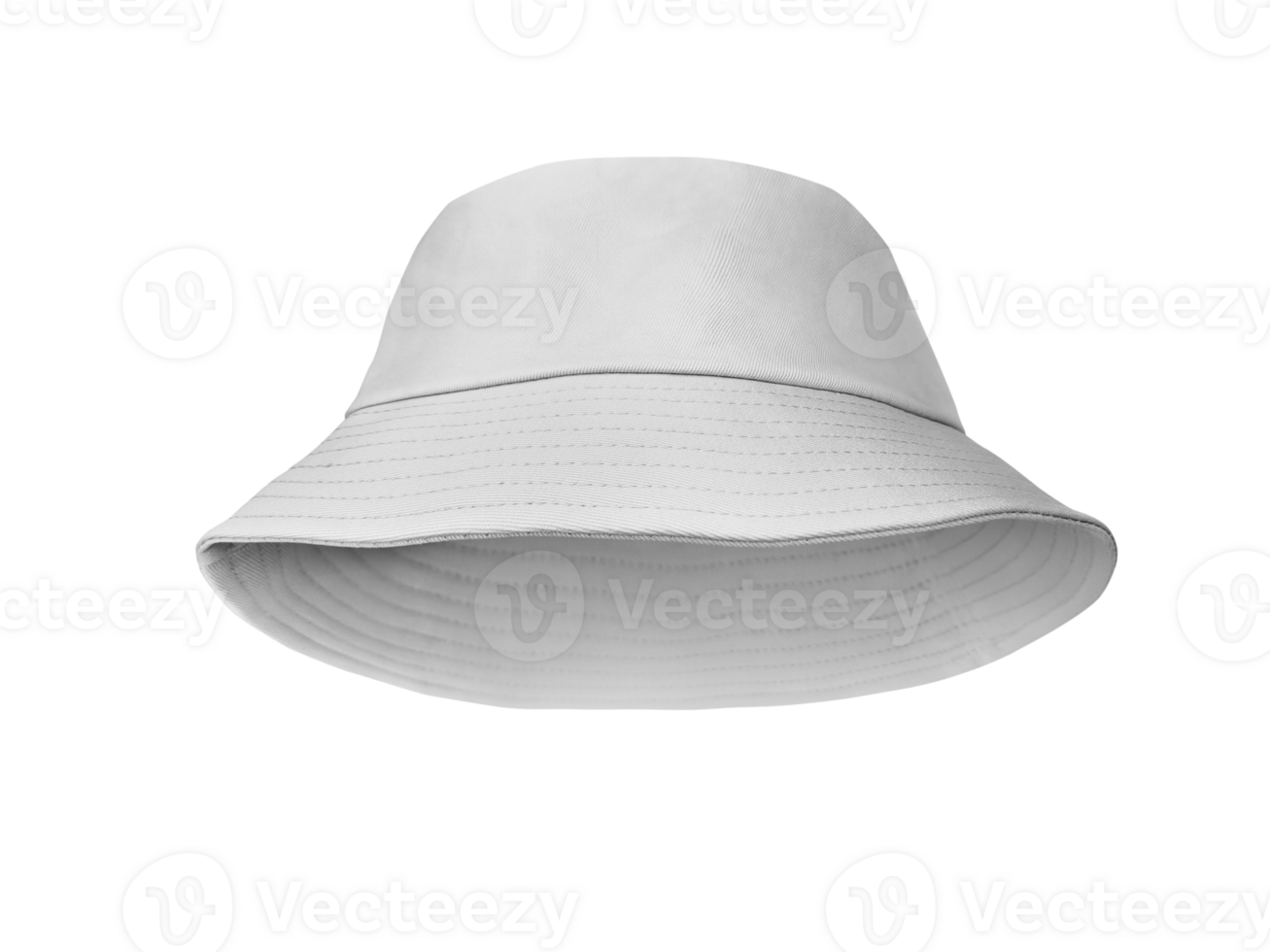 white bucket hat PNG transparent
