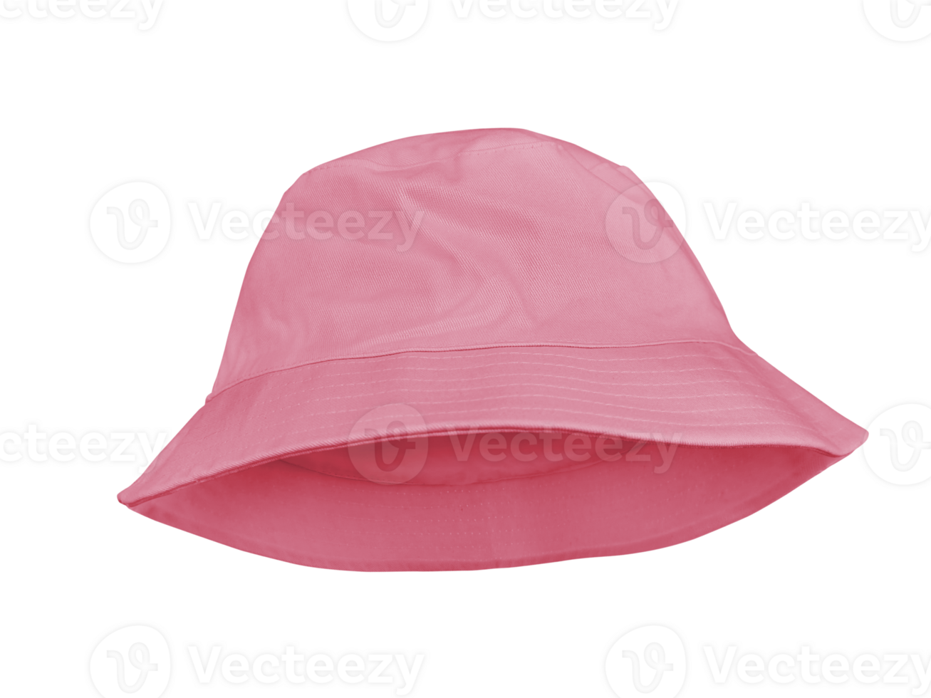 light red bucket hat PNG transparent