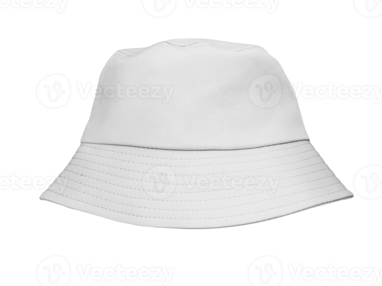 white bucket hat PNG transparent