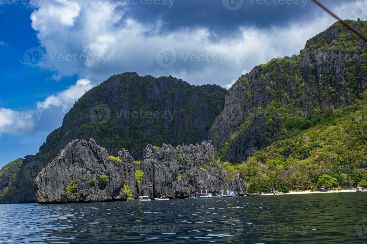 View of Secret Lagoon in the Philippines photo