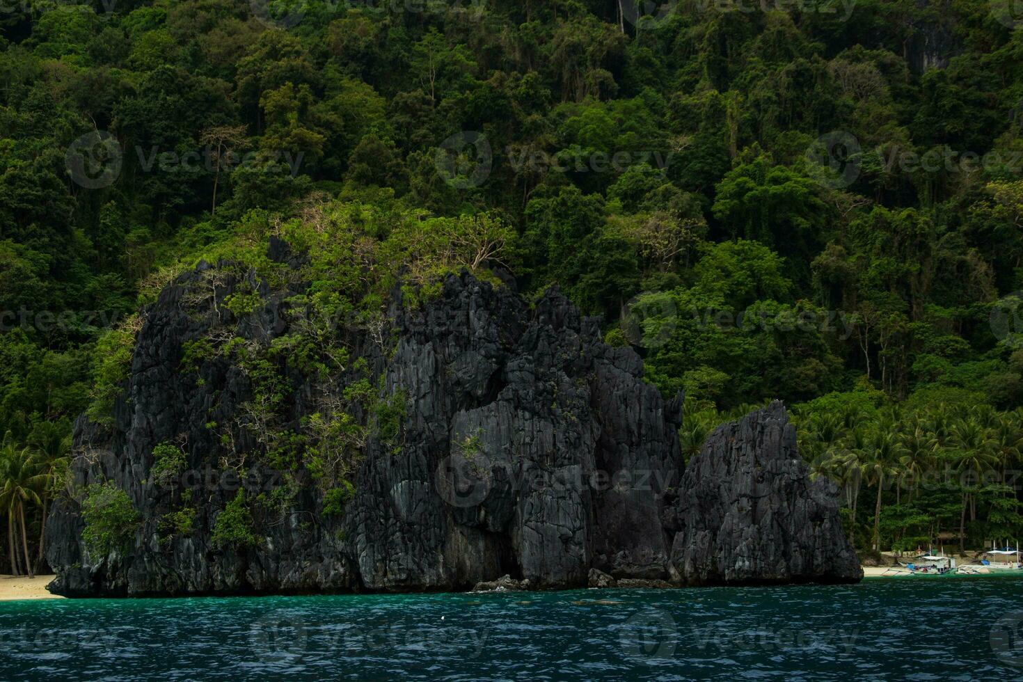 View from the sea of seven commando beach photo