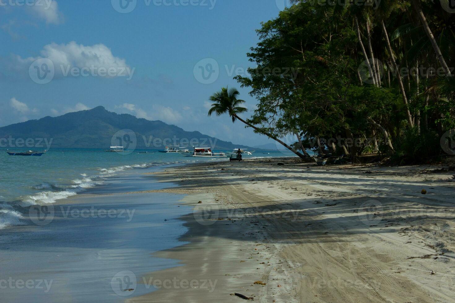 paraíso playa en el Filipinas foto