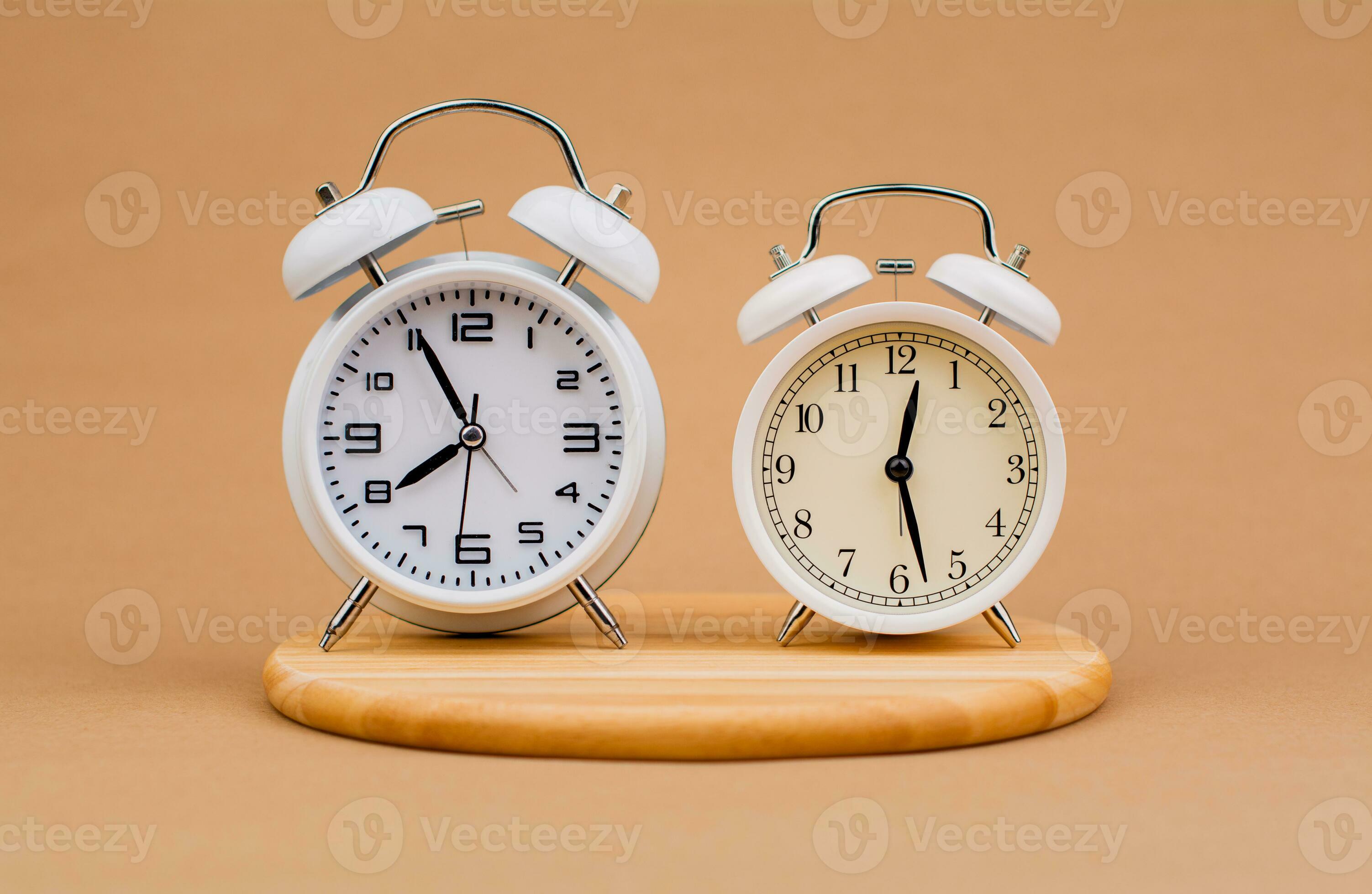 Alarm clocks, important time, photos of watches that are important to