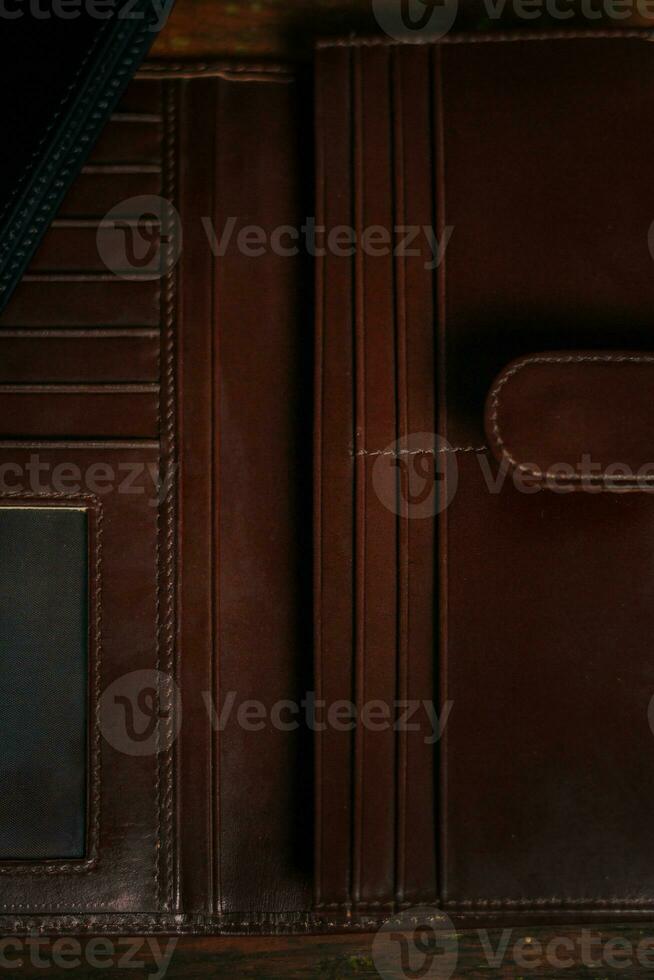 Wallet, cards, credit. Leather wallet photo