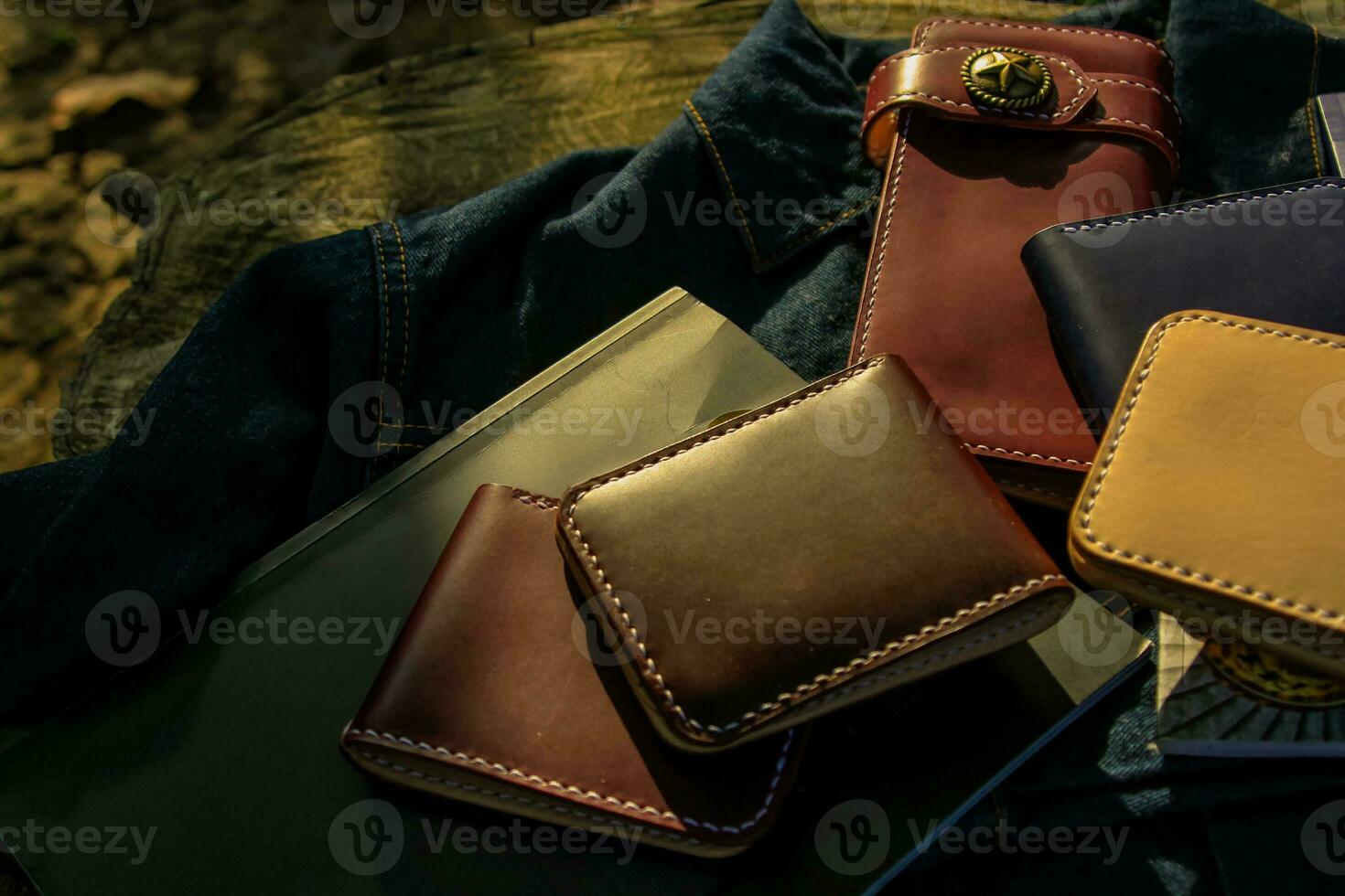 Products made from leather. photo