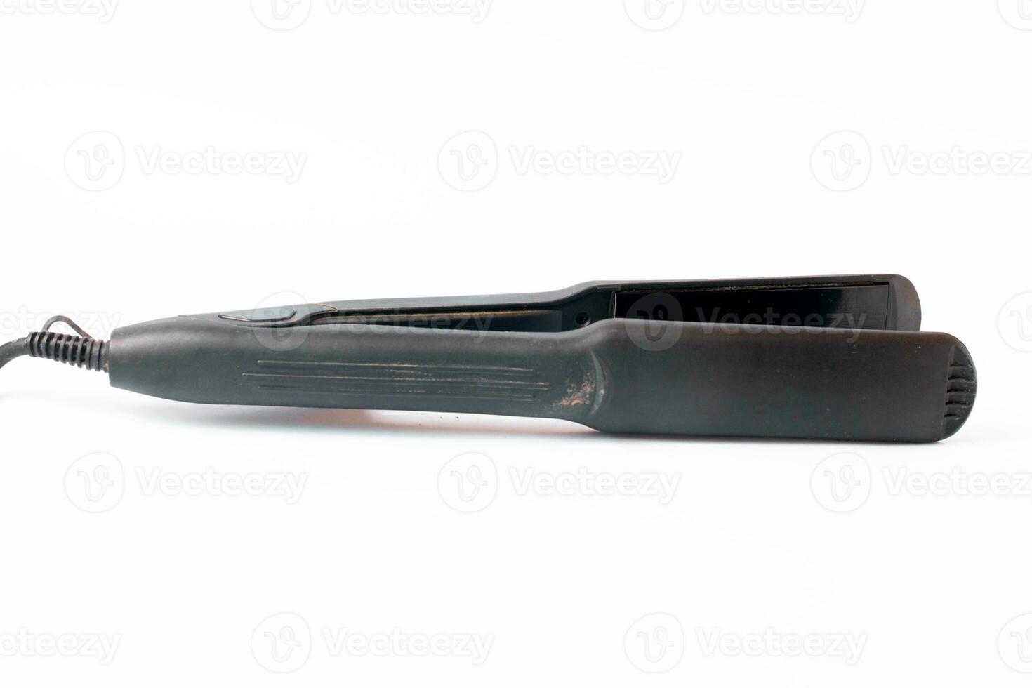 Electric curling in white background photo