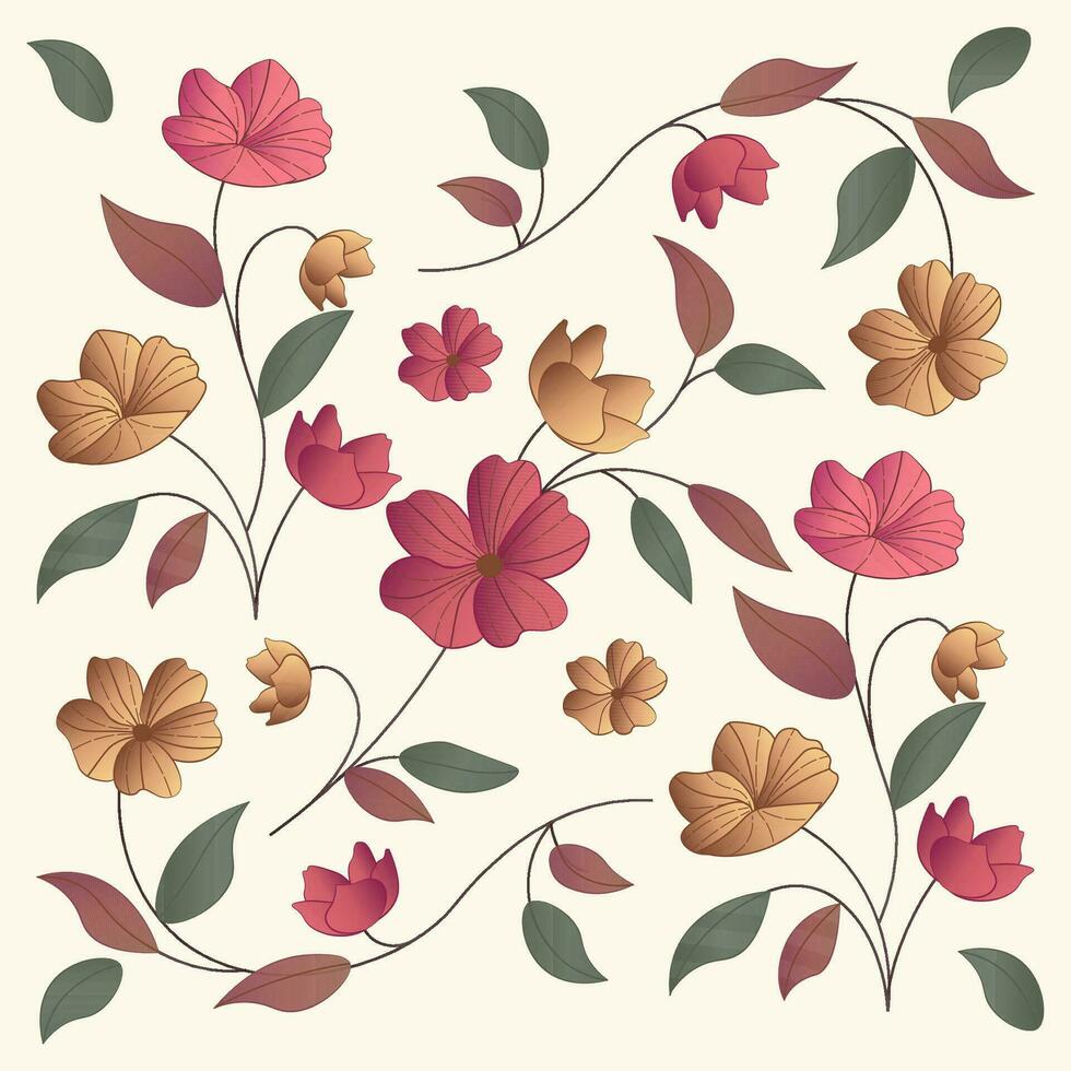 Seamless Flower Pattern vector