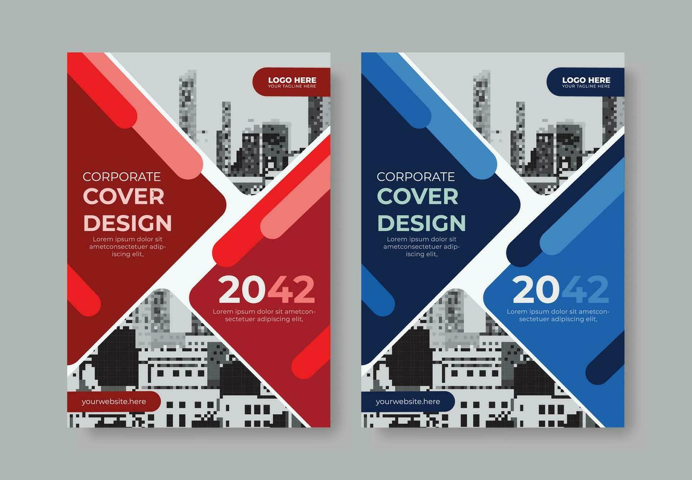 Corporate Cover Design Template in A4, annual report, poster, Corporate Presentation, magazine cover vector