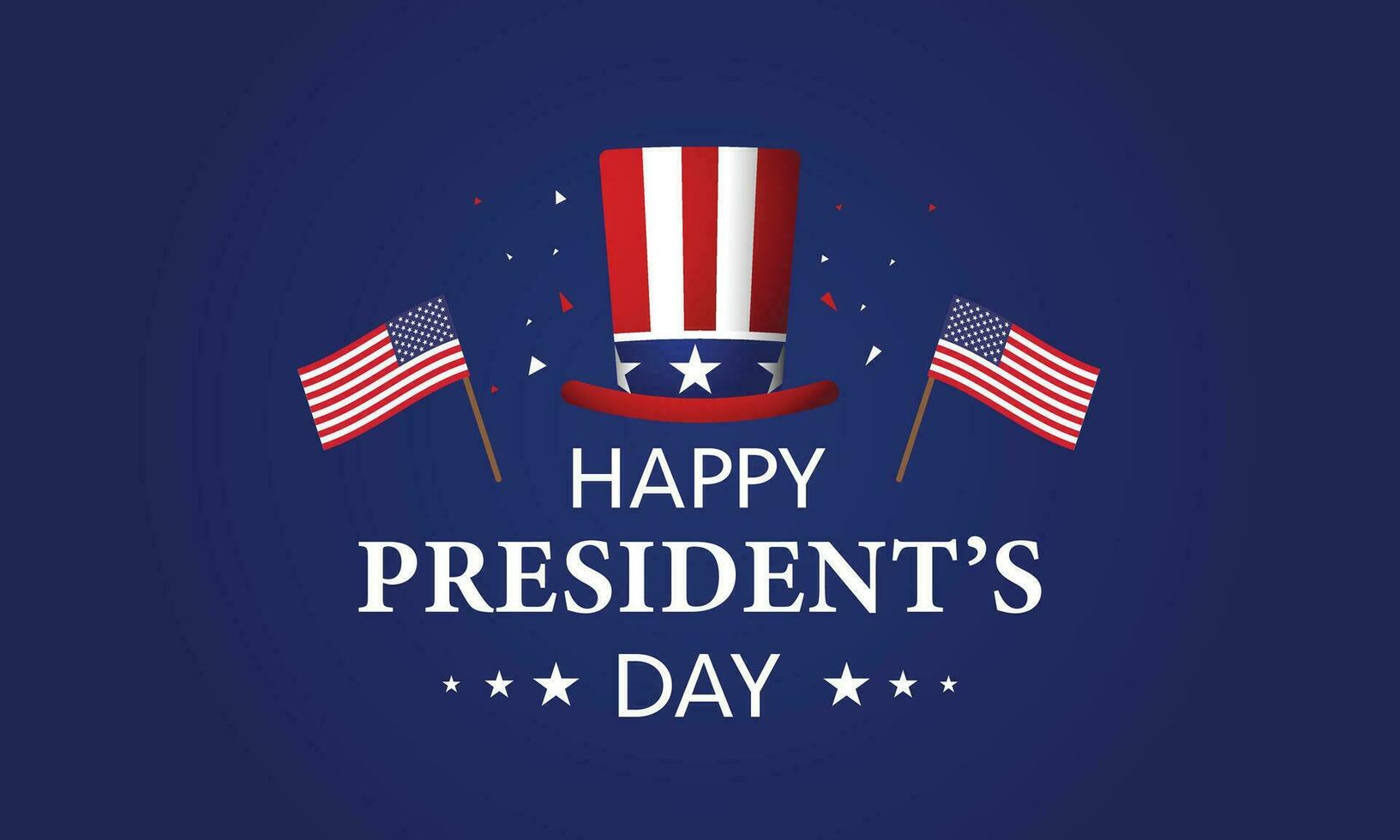President's Day Background Design. Banner, Poster, Greeting Card. Vector Illustration.