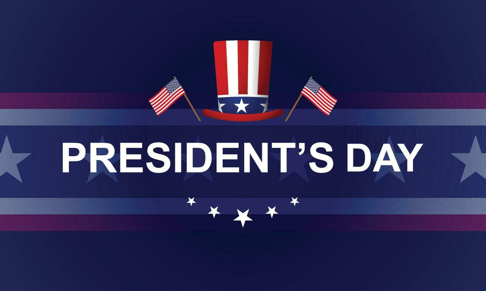 President's Day Background Design. Banner, Poster, Greeting Card. Vector Illustration.