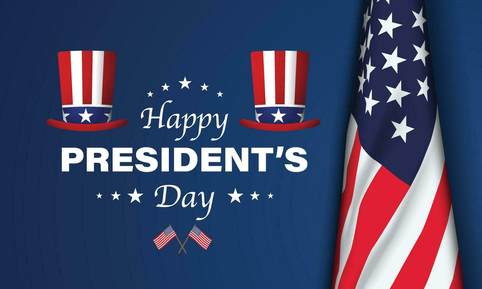 President's Day Background Design. Banner, Poster, Greeting Card. Vector Illustration.