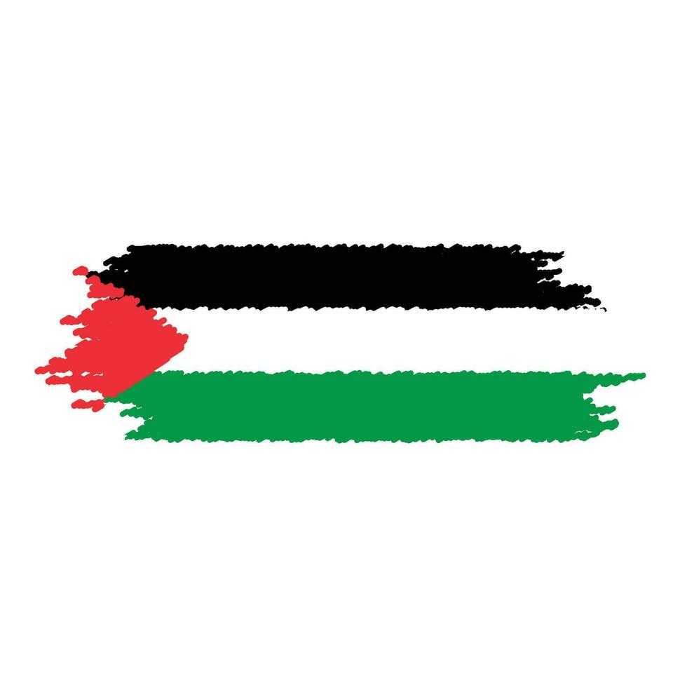 Palestine flag Vector icon design illustration