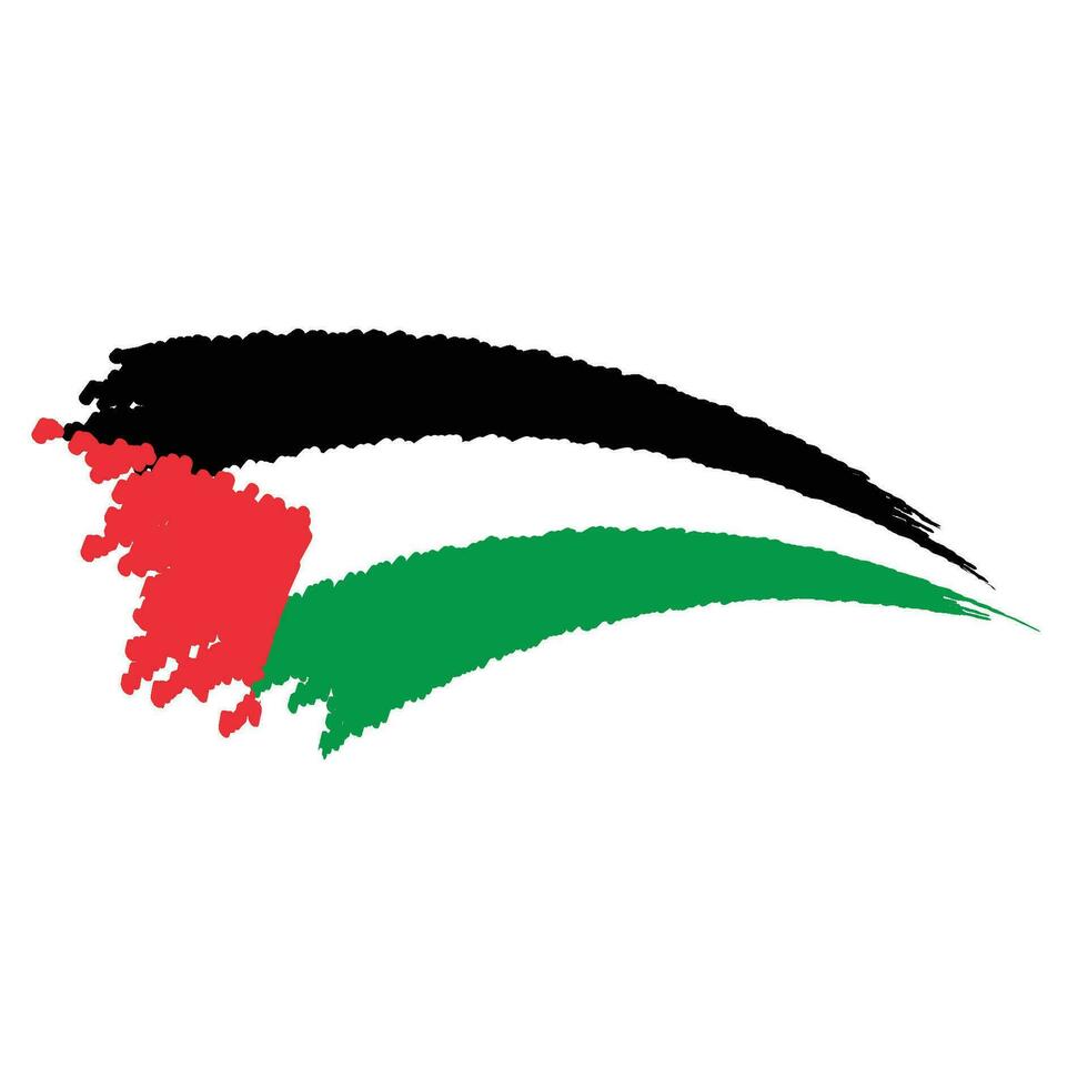 Palestine flag Vector icon design illustration