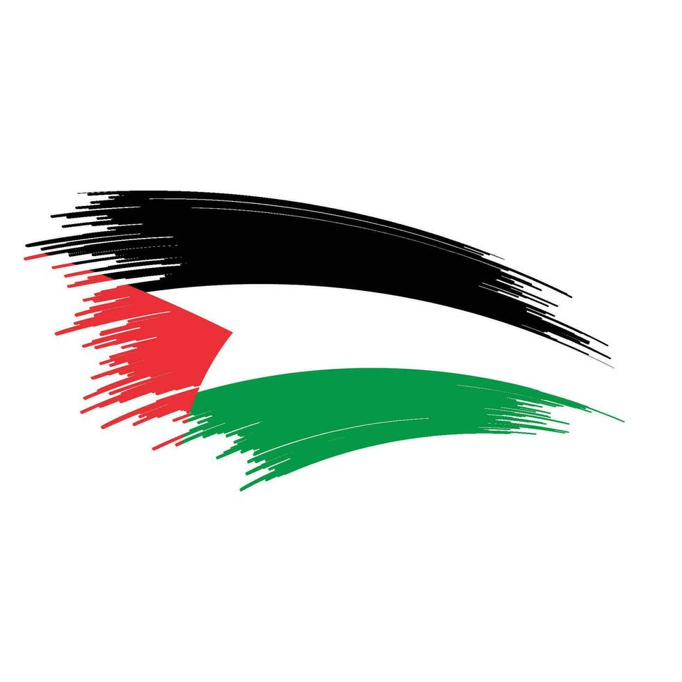 Palestine flag Vector icon design illustration