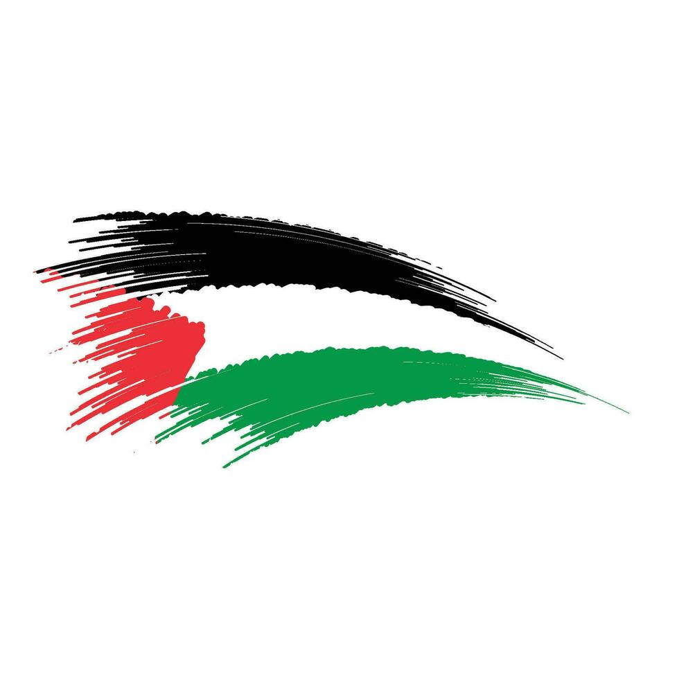 Palestine flag Vector icon design illustration