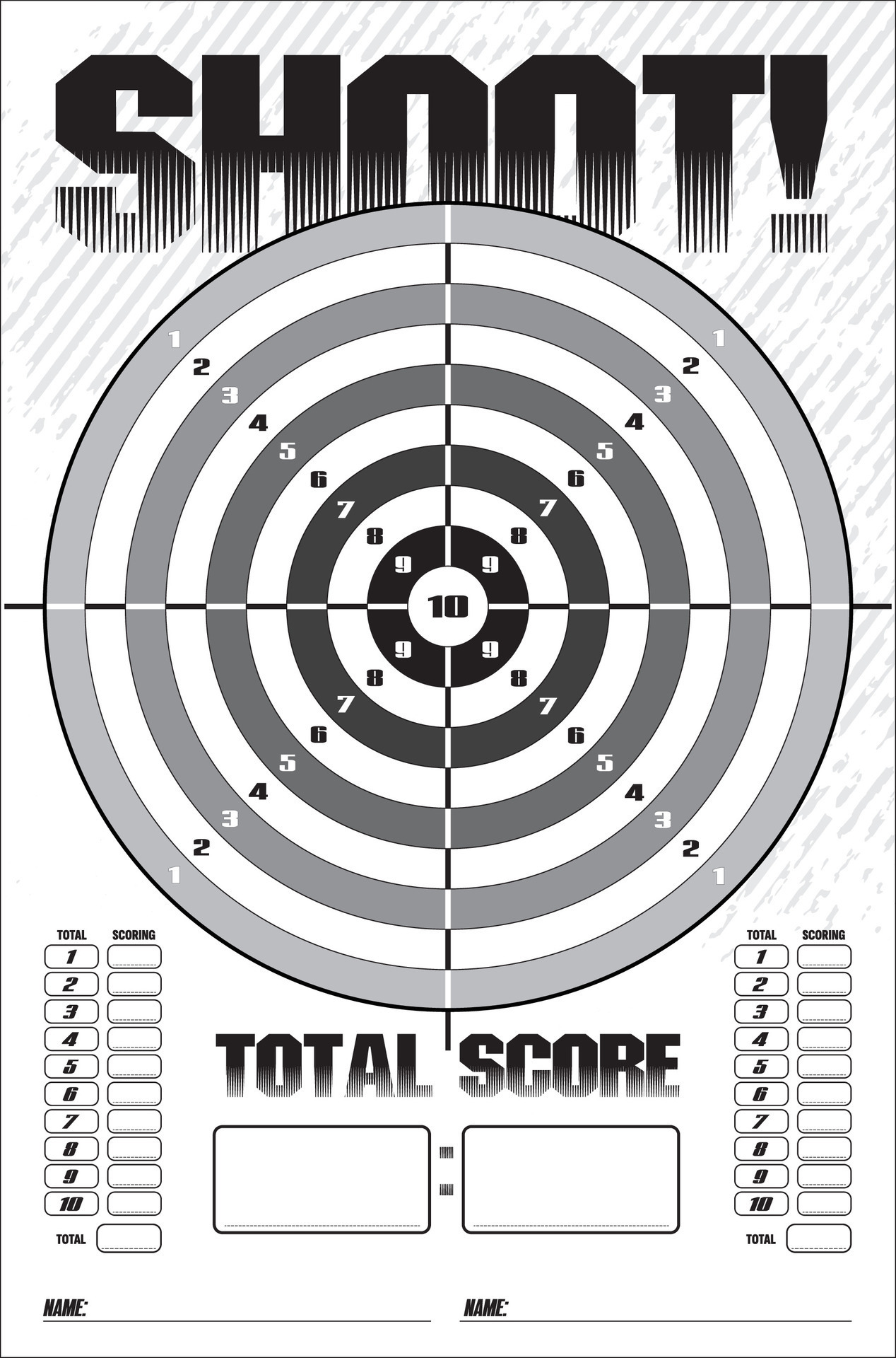 Target for shooting in grayscale colors image vector image 36423728