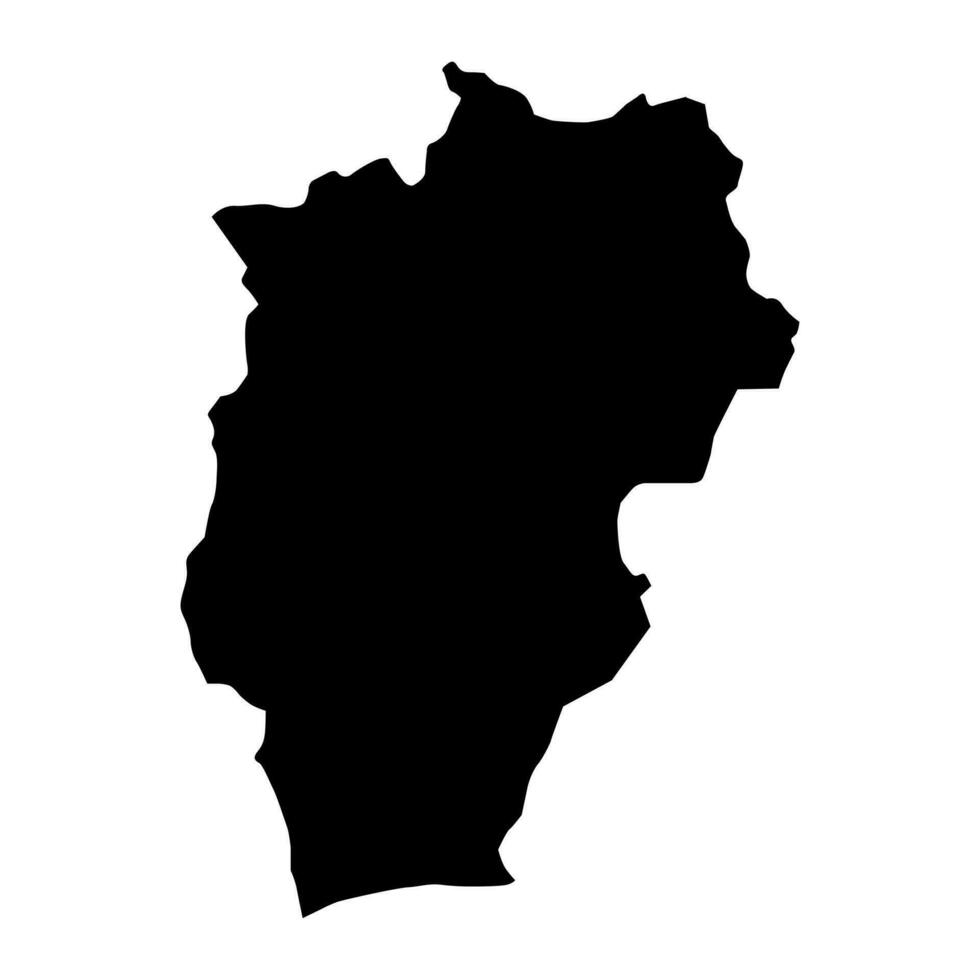Ovorkhangai province map, administrative division of Mongolia. Vector illustration.