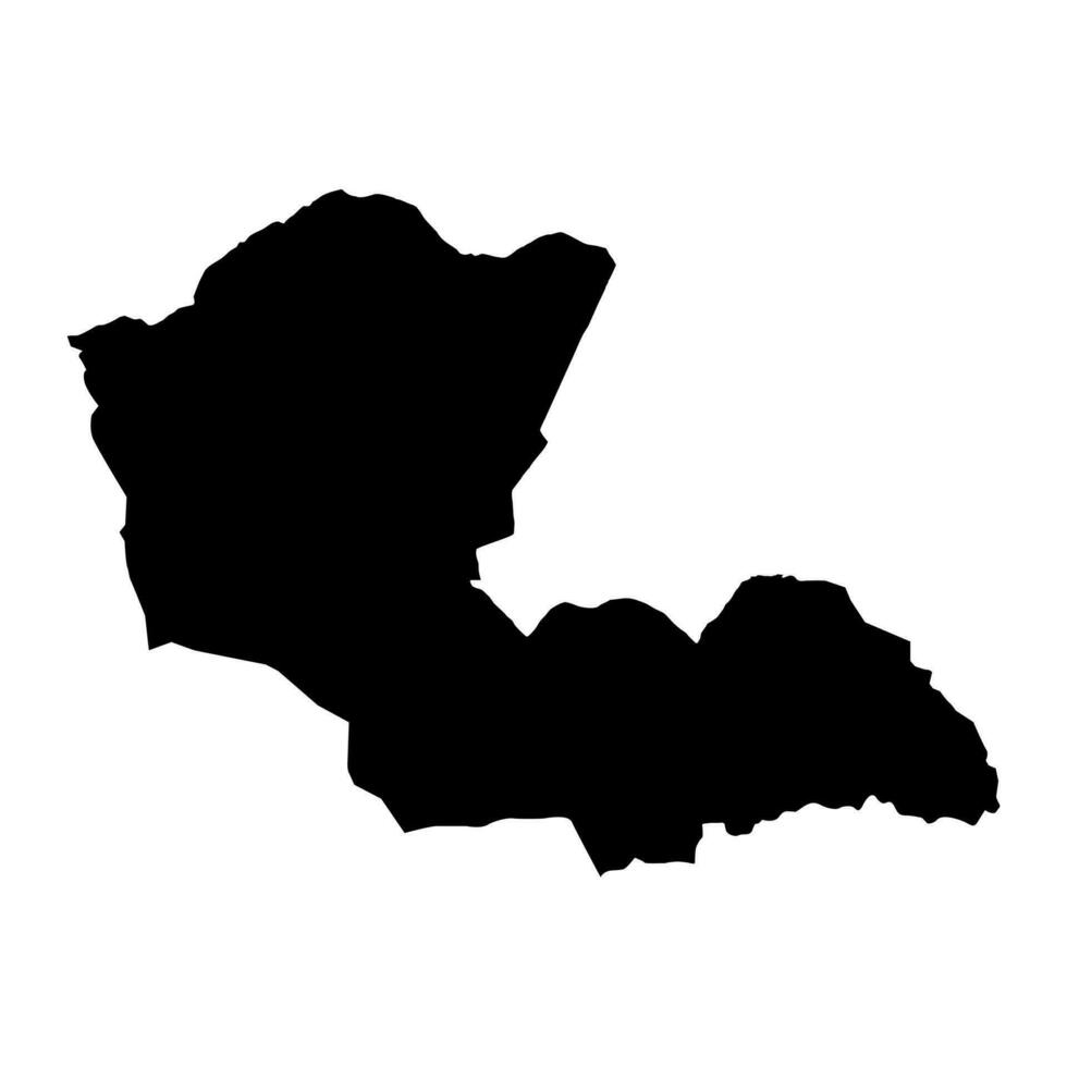 Dornod province map, administrative division of Mongolia. Vector illustration.