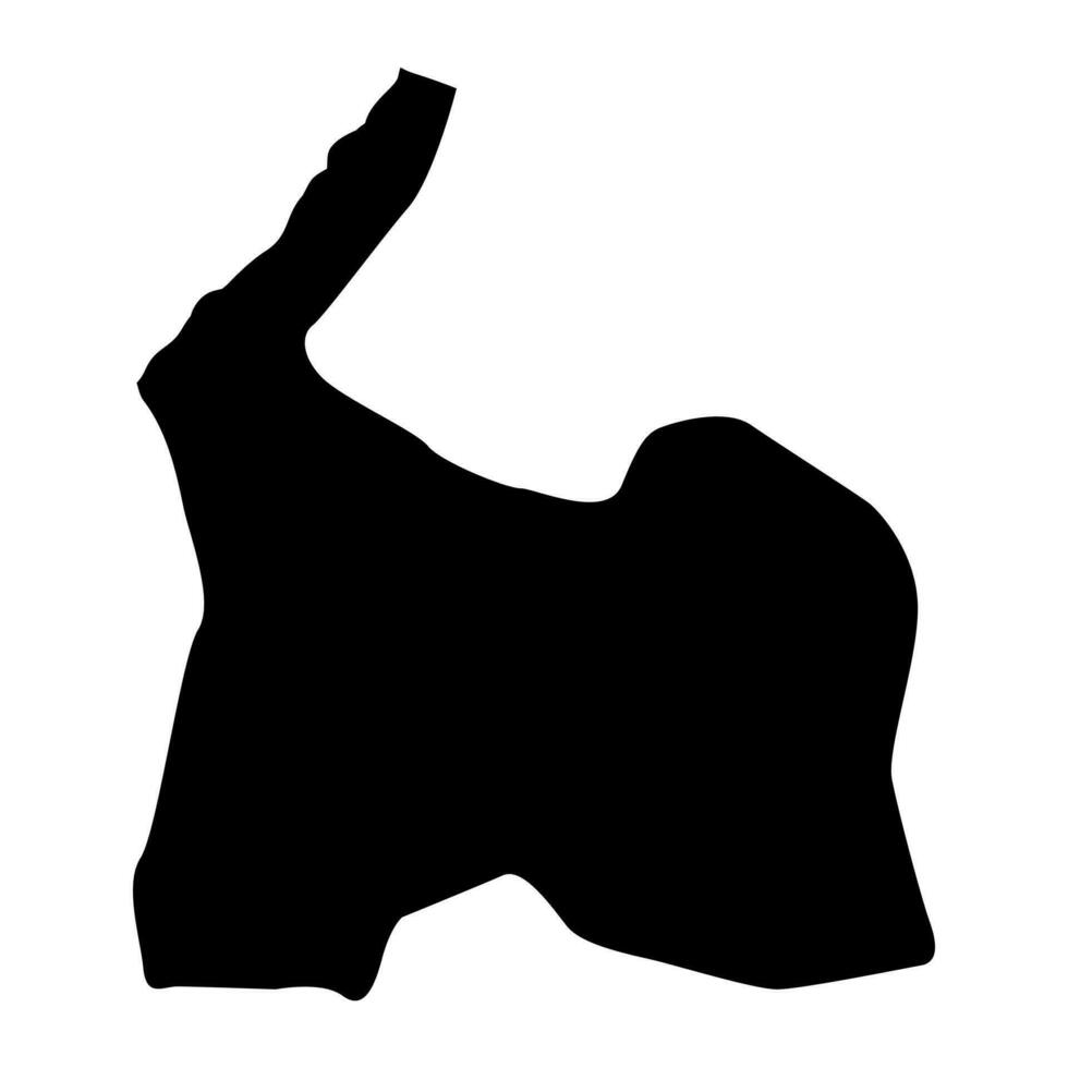 Darkhan Uul province map, administrative division of Mongolia. Vector illustration.