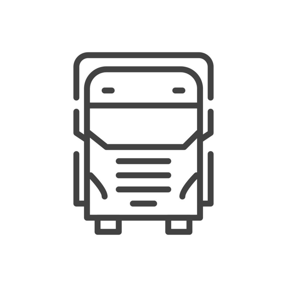 truck outline pixel perfect for web and mobile vector