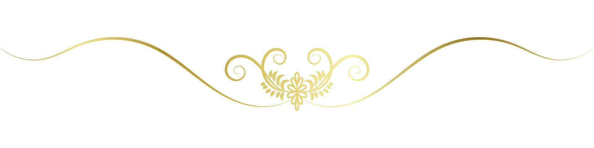 vintage lines decorative s Golden flower border collection vector