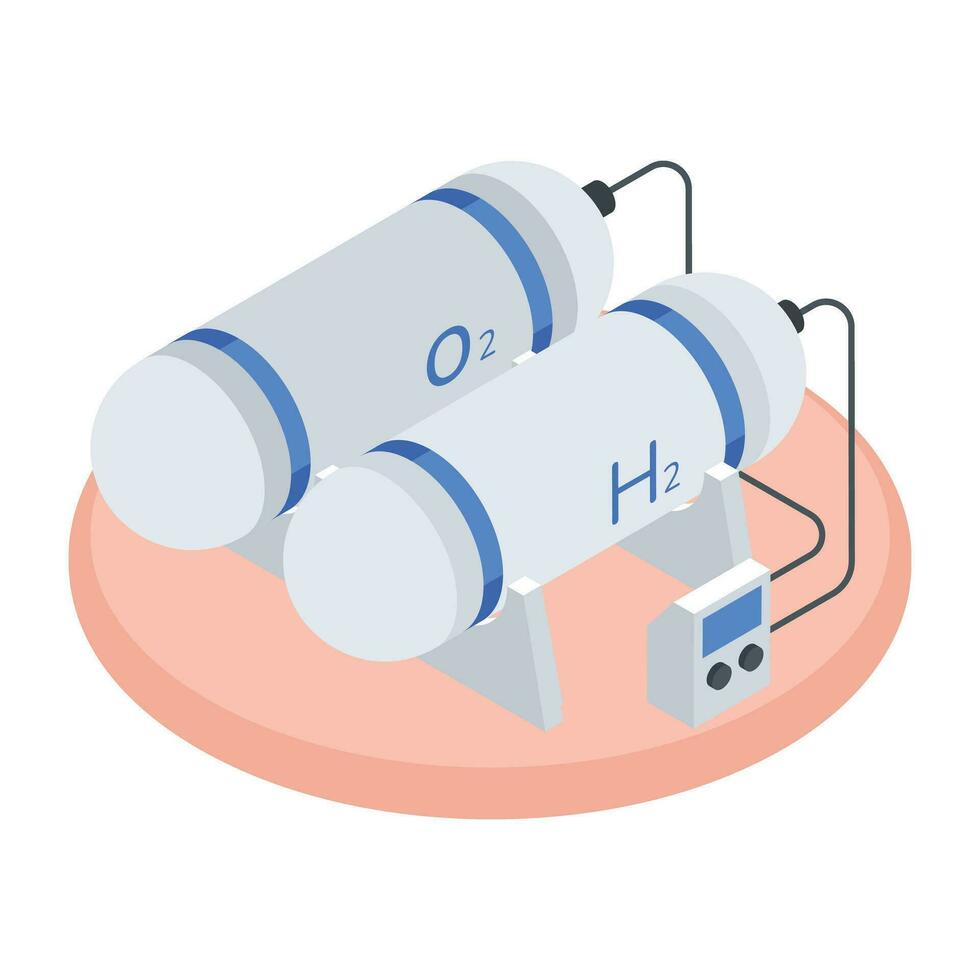 isométrica estilo ecosistema icono vector