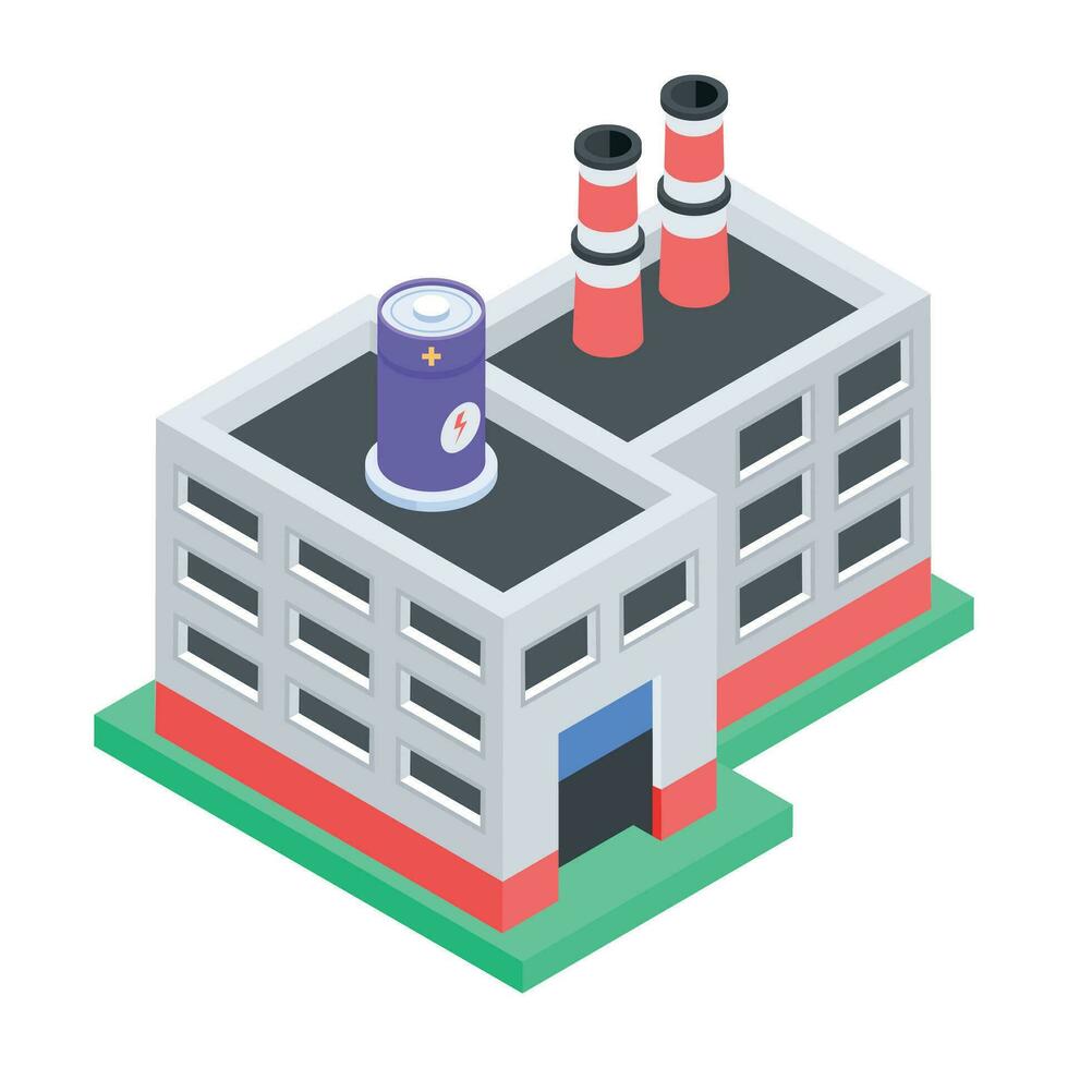 Isometric Style Ecosystem Icon vector