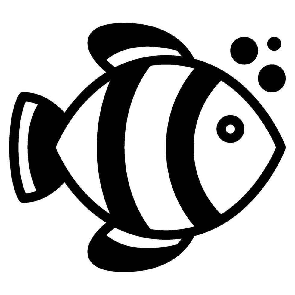 Fish icon illustration for web, app, infographic, etc vector