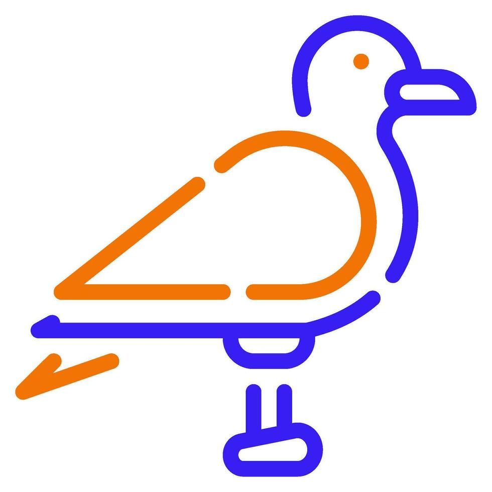 Gaviota icono ilustración para web, aplicación, infografía, etc vector