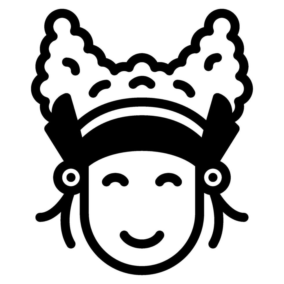 Legong icon illustration for web, app, infographic, etc vector
