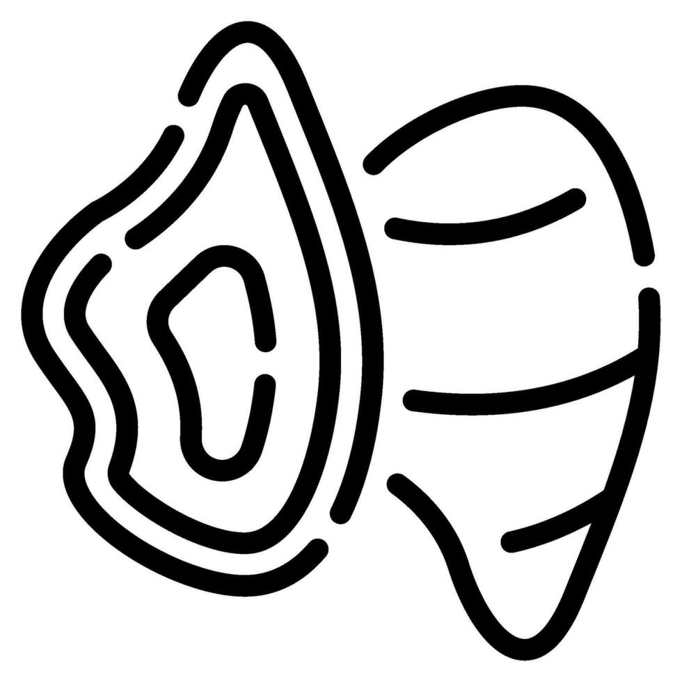 Oyster icon illustration for web, app, infographic, etc vector