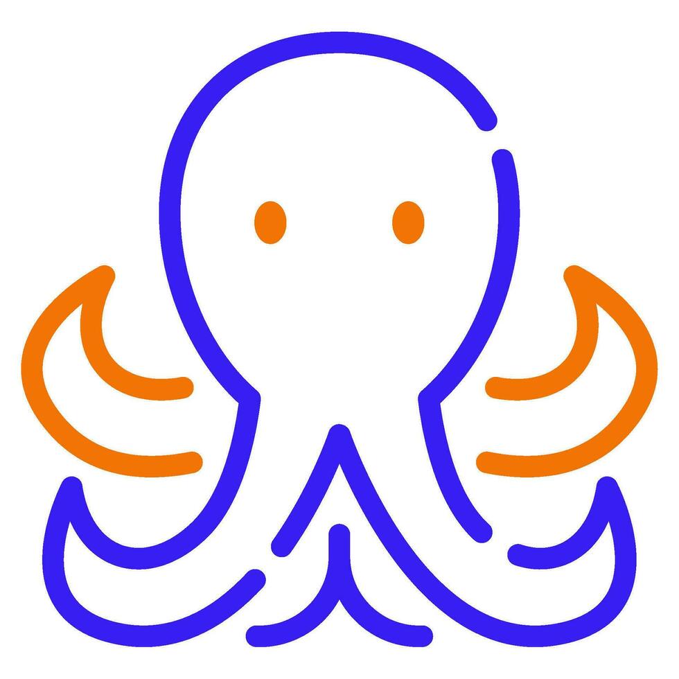 Octopus icon illustration for web, app, infographic, etc vector