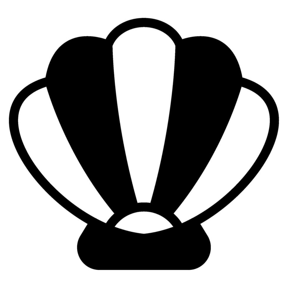 Seashell icon illustration for web, app, infographic, etc vector