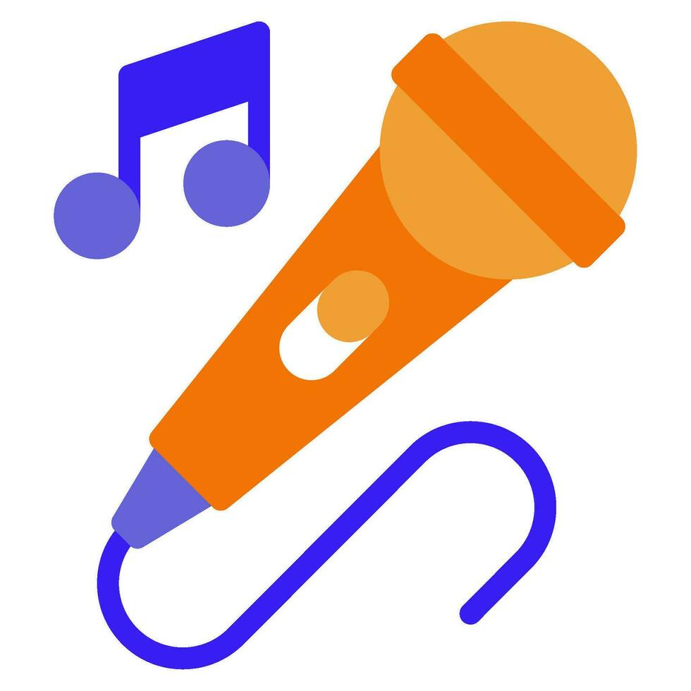 Karaoke icon illustration for web, app, infographic, etc vector