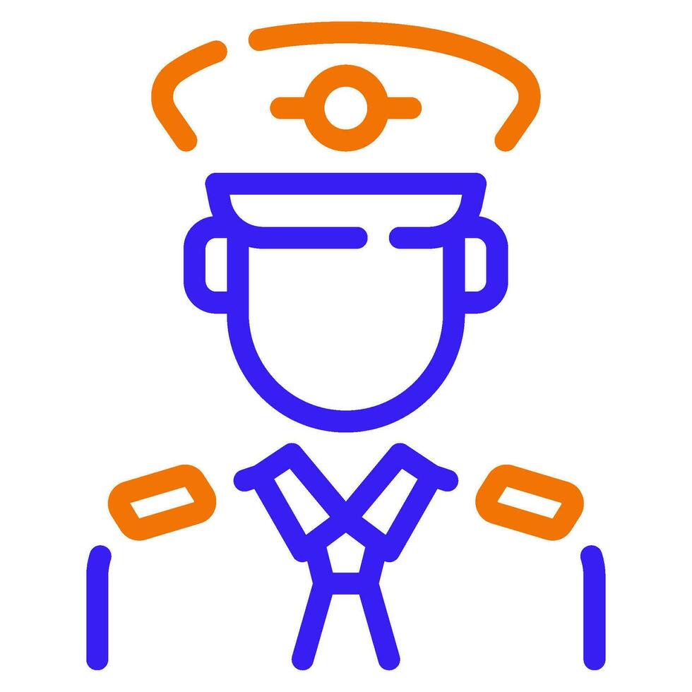 piloto icono ilustración para web, aplicación, infografía, etc vector