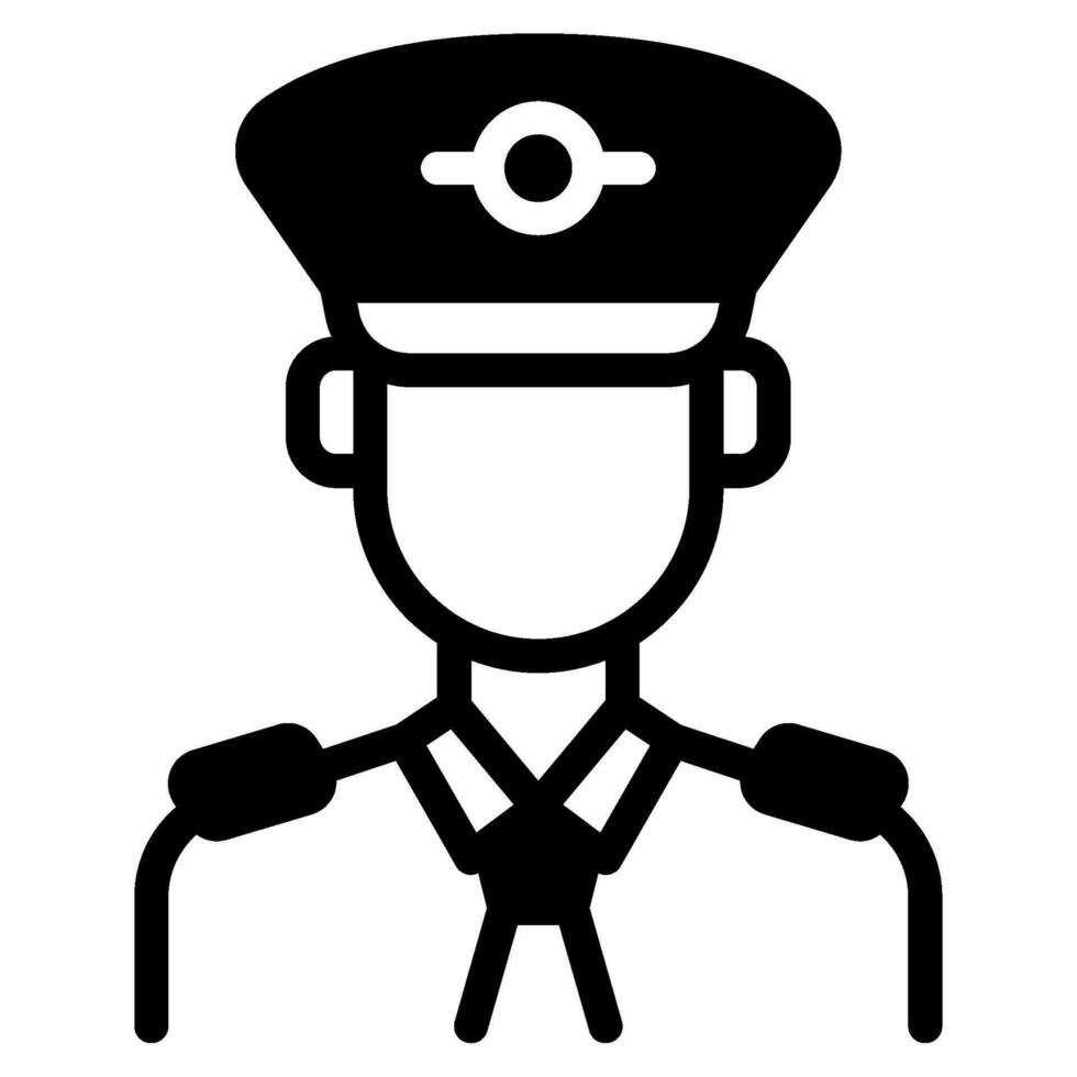 Pilot icon illustration for web, app, infographic, etc vector