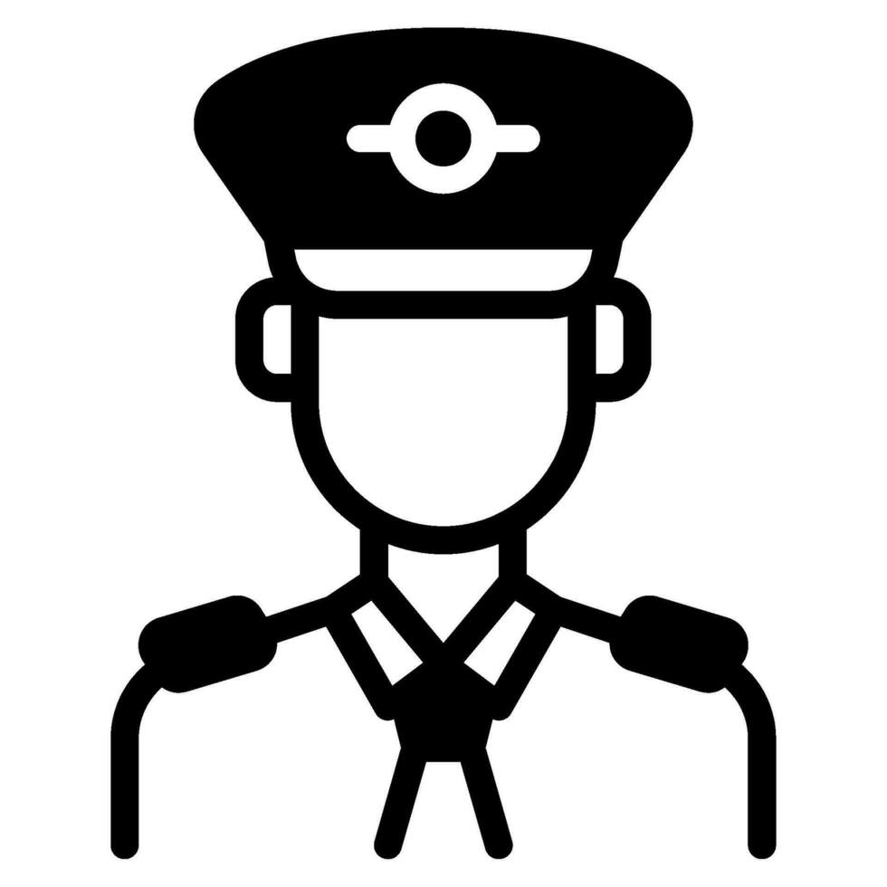 piloto icono ilustración para web, aplicación, infografía, etc vector