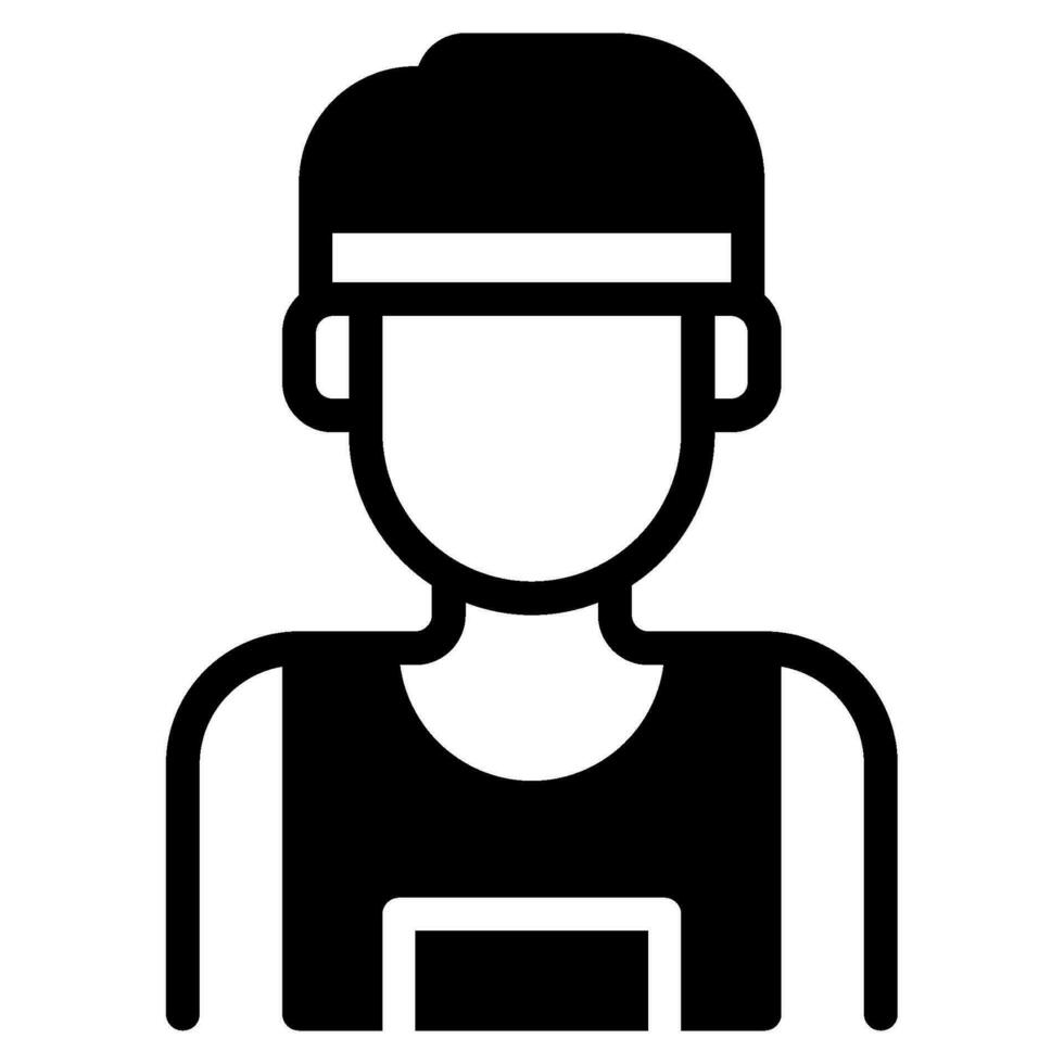 Athlete icon illustration for web, app, infographic, etc vector