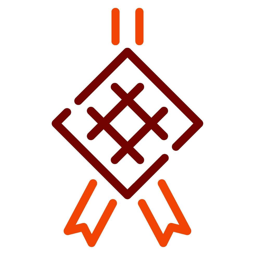 Ketupat icon illustration for web, app, infographic, etc vector