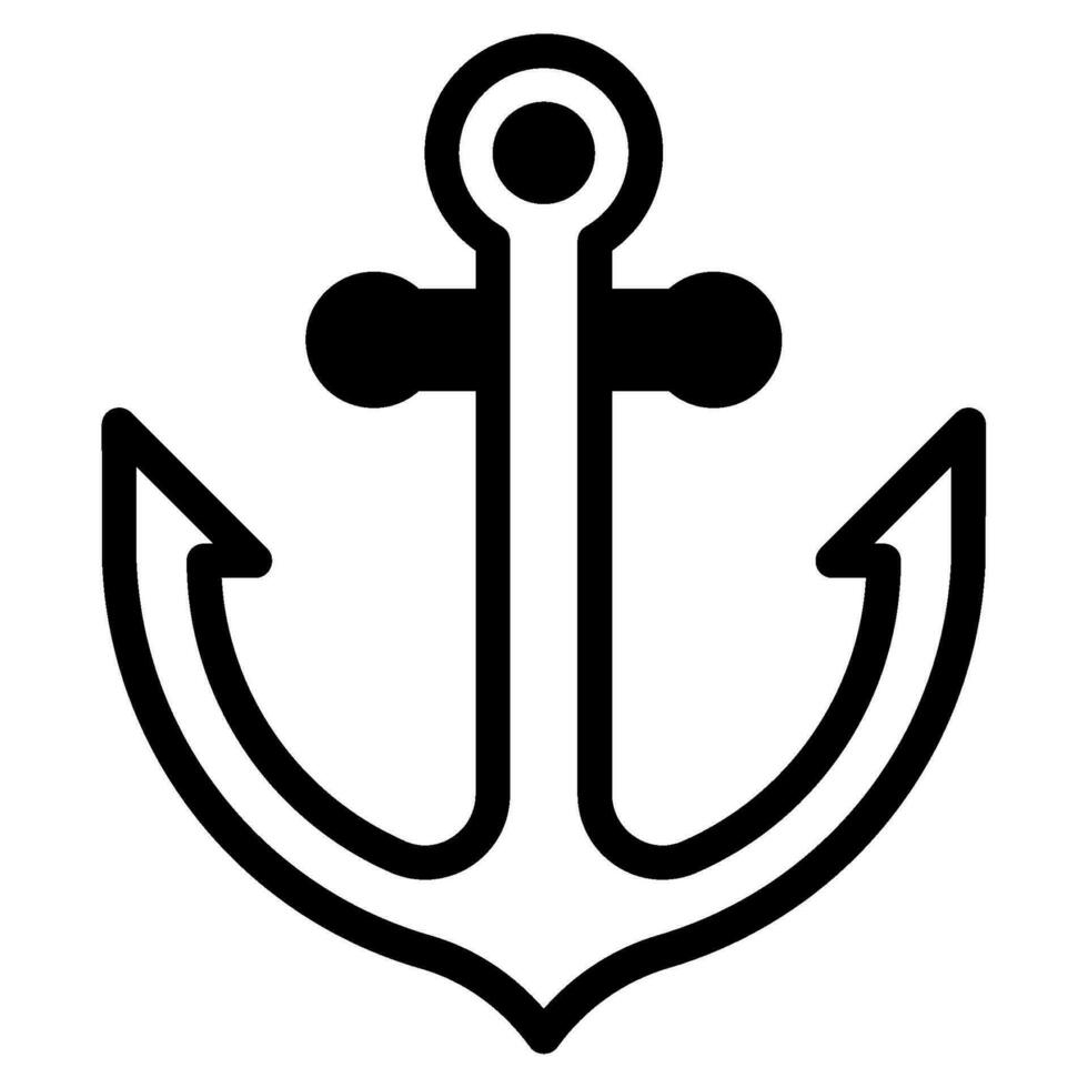 Anchor icon illustration for web, app, infographic, etc vector
