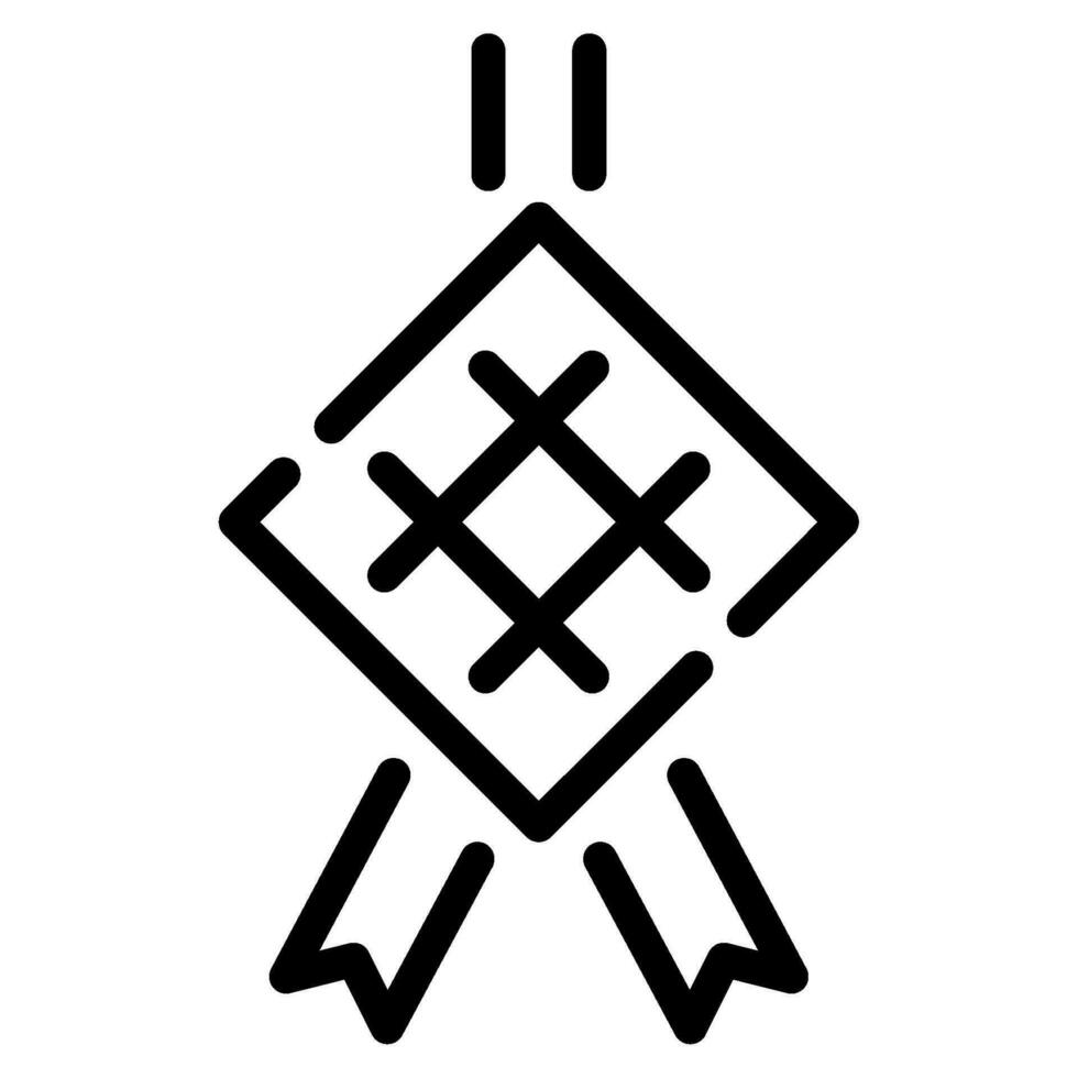 Ketupat icon illustration for web, app, infographic, etc vector