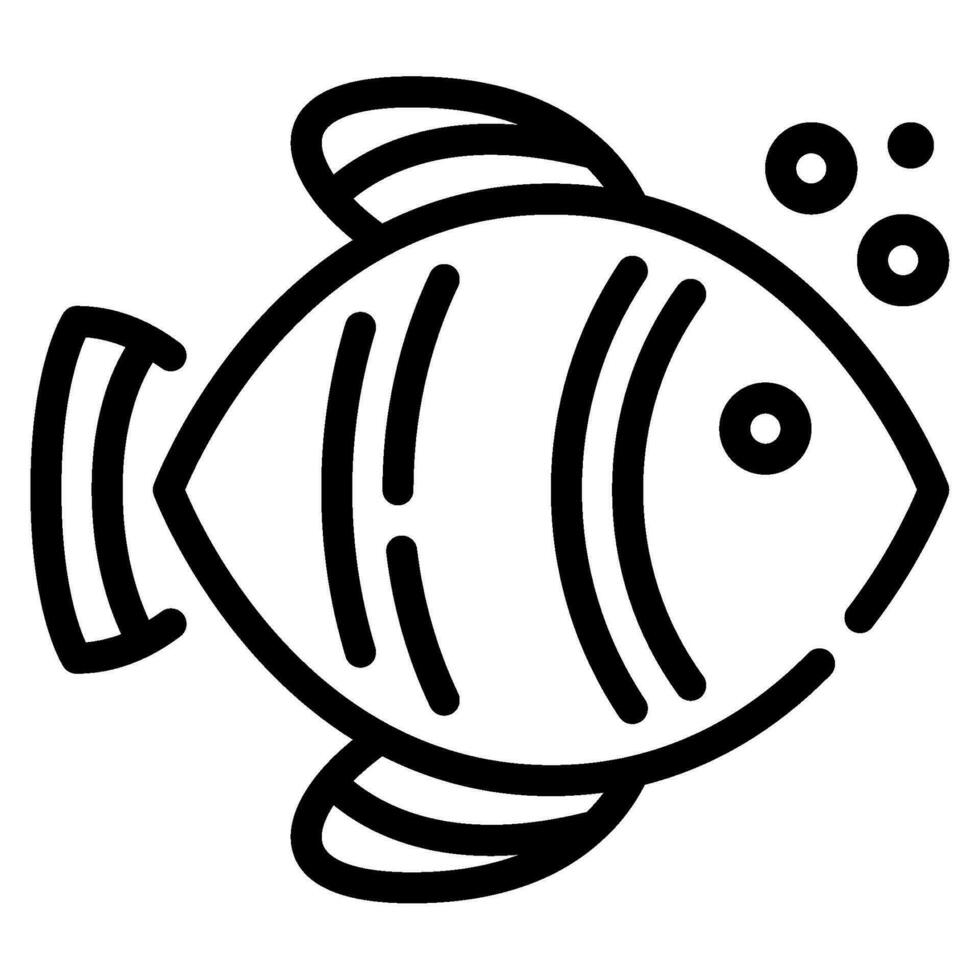 Fish icon illustration for web, app, infographic, etc vector