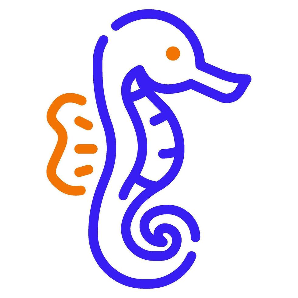 Seahorse icon illustration for web, app, infographic, etc vector