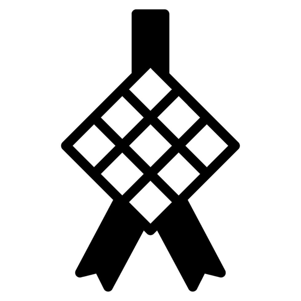 Ketupat icon illustration for web, app, infographic, etc vector