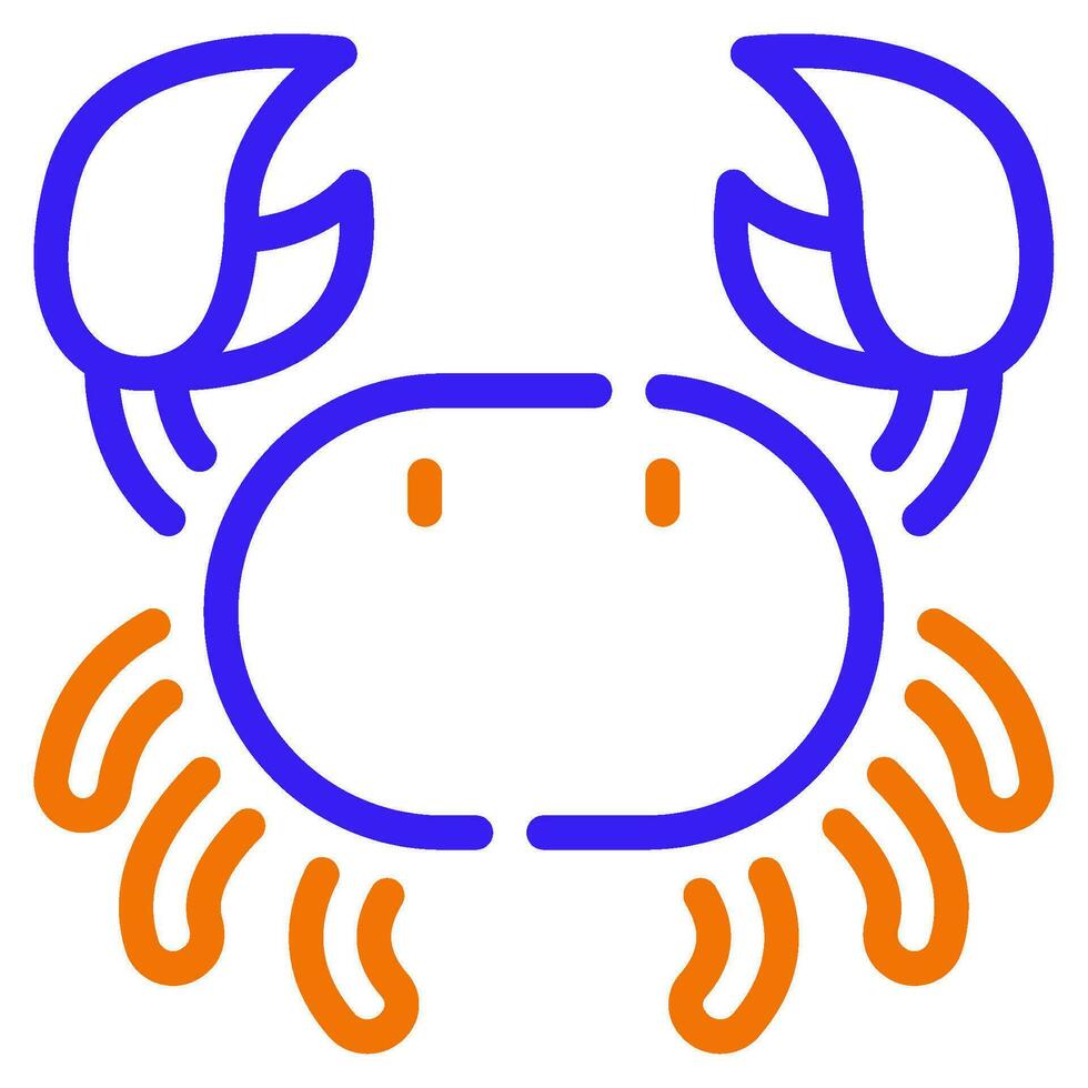 Crab icon illustration for web, app, infographic, etc vector