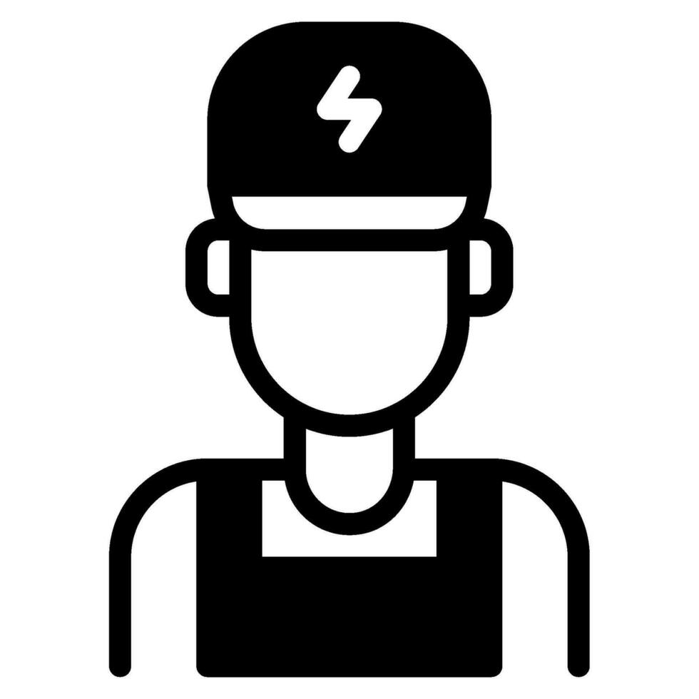 Electrician icon illustration for web, app, infographic, etc vector