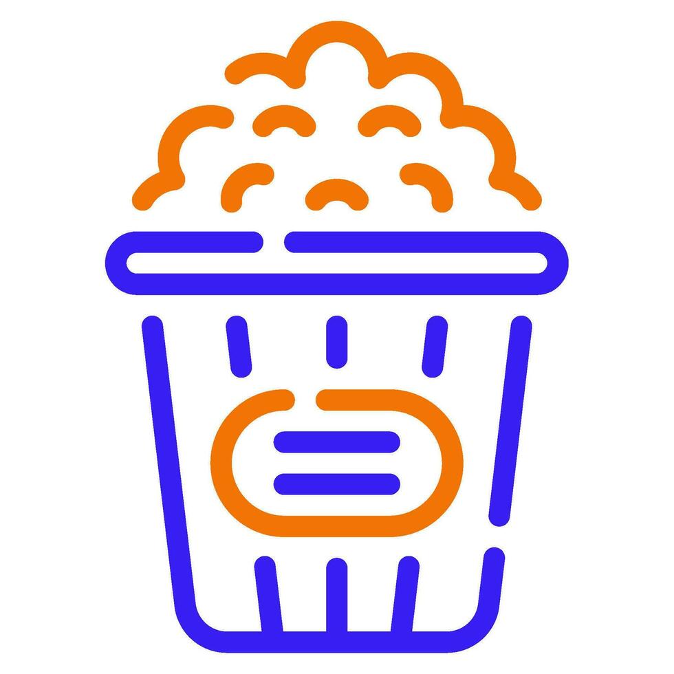 fiesta palomitas de maiz icono ilustración para web, aplicación, infografía, etc vector
