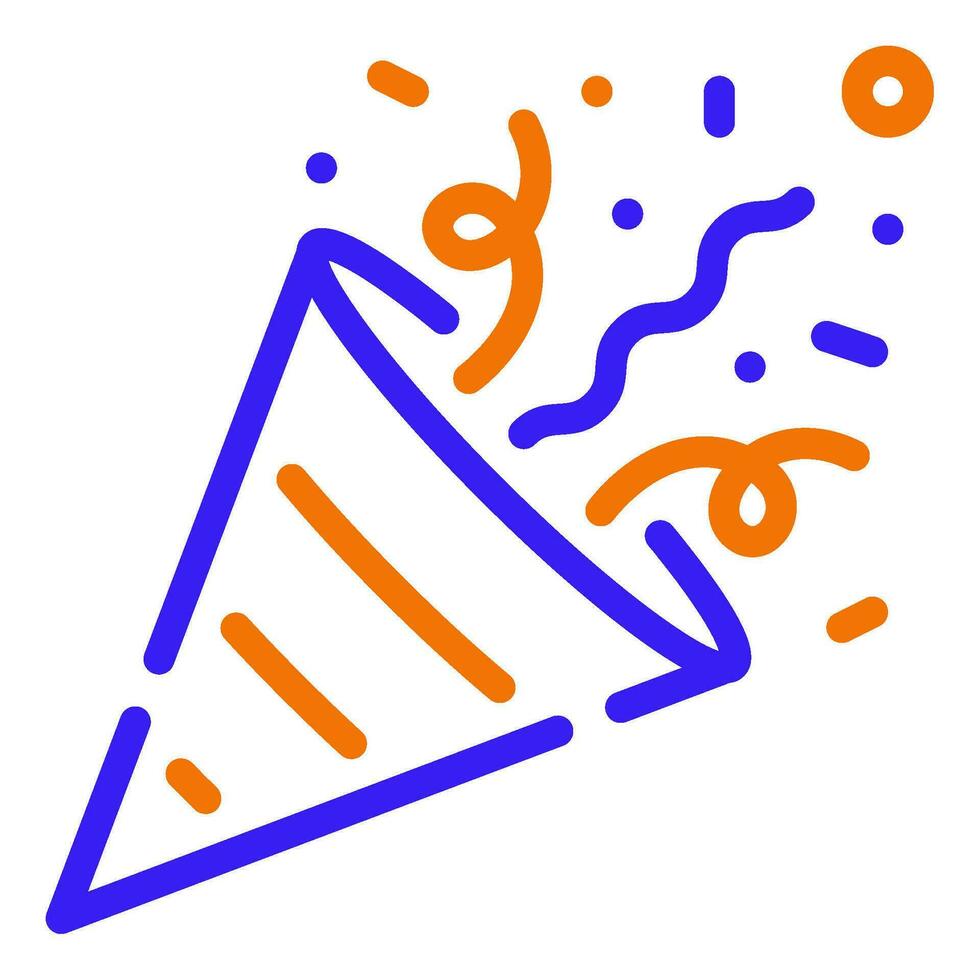 Confetti icon illustration for web, app, infographic, etc vector