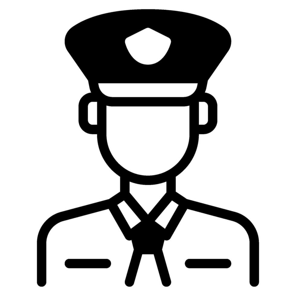 policía icono ilustración para web, aplicación, infografía, etc vector