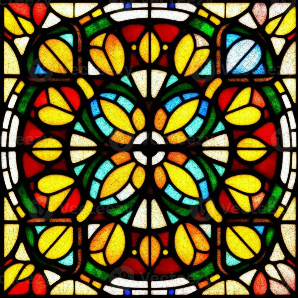 seamless 2048x2048 stained glass texture photo